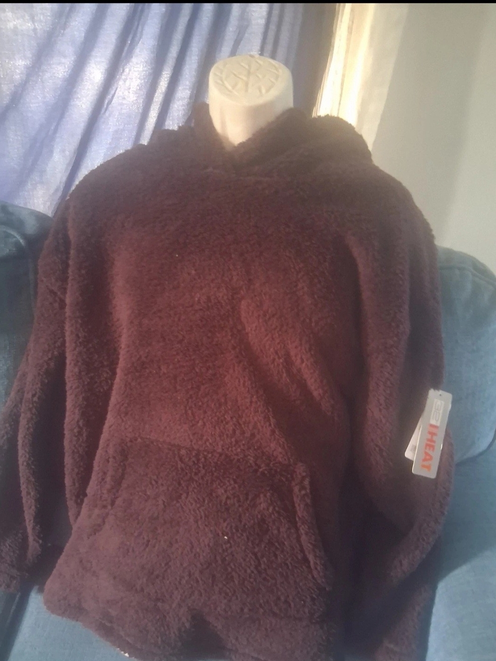 32 Degrees Women's Sherpa Hoodie - Dark Brown
